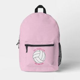 Mochila Impresa Nombre del equipo de voleibol Personalizado Deport