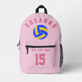 Mochila Impresa Nombre del equipo de voleibol Personalizado Deport