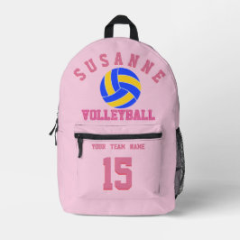 Mochila Impresa Nombre del equipo de voleibol Personalizado Deport