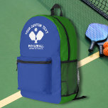 Mochila Impresa Nombre del equipo del club de baloncesto Cualquier<br><div class="desc">Mochila super divertida y deportiva con remo cruzado y 3 líneas de texto personalizado. Añade fácilmente tu nombre, nombre del club, nombre del pueblo, nombre del entrenador, etc. Totalmente personalizable. También puede cambiar fácilmente los colores. Haga clic en editar este diseño y haga clic en las capas a la izquierda...</div>