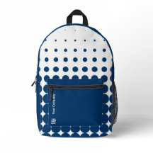 Nombre del logotipo de la compañía Halftone Blue W