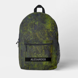 Mochila Impresa Nombre del personalizable. Textura gruesa abstract