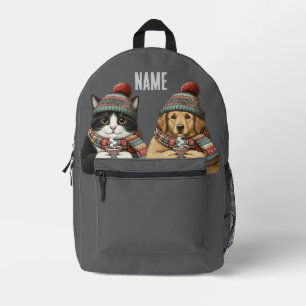 Mochila Impresa Nombre personalizado año estimado gato perro