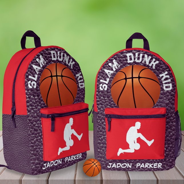 Mochila Impresa Nombre personalizado Básquetbol Jugador Lefty Boys (Subido por el creador)