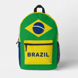 Mochila Impresa Nombre personalizado Brasil