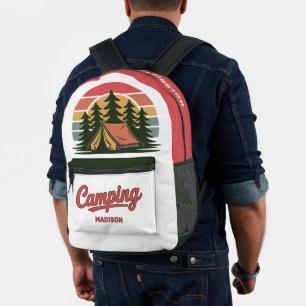 Mochila Impresa Nombre Personalizado Camping