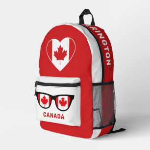 Mochila Impresa Nombre personalizado Canadá Amor