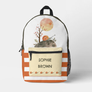 Mochila Impresa Nombre personalizado colorido del paisaje del cara