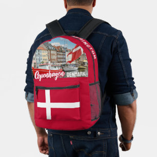 Mochila Impresa Nombre personalizado Copenhague Dinamarca