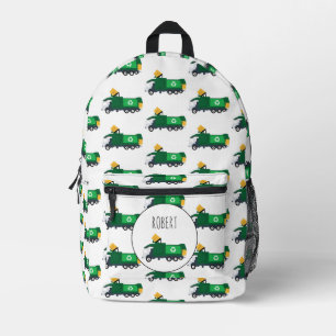 Mochila Impresa Nombre personalizado de Camión de basura de recicl