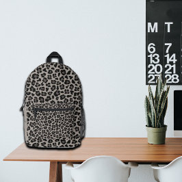 Mochila Impresa Nombre personalizado de impresión de leopardo de m