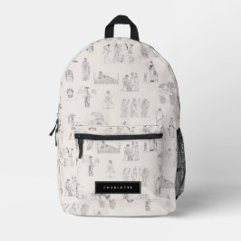 Mochila Impresa Nombre personalizado de la historia clásica griega