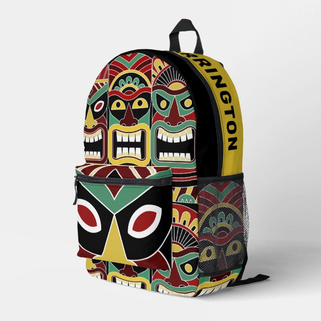 Mochila Impresa Nombre personalizado de los totales tiki de Guay (Esquina derecha trasera )