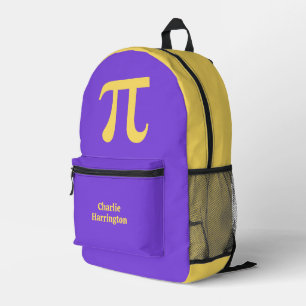 Mochila Impresa Nombre personalizado de Pi