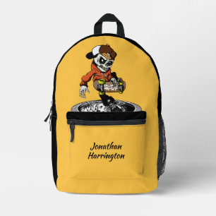 Mochila Impresa Nombre personalizado de Zombie Skater