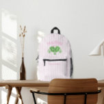 Mochila Impresa Nombre personalizado del logotipo de la reina de l<br><div class="desc">Mochila impresa con el logotipo de la reina de bolas de bolas de bolas de bolas de bolas de bolas</div>