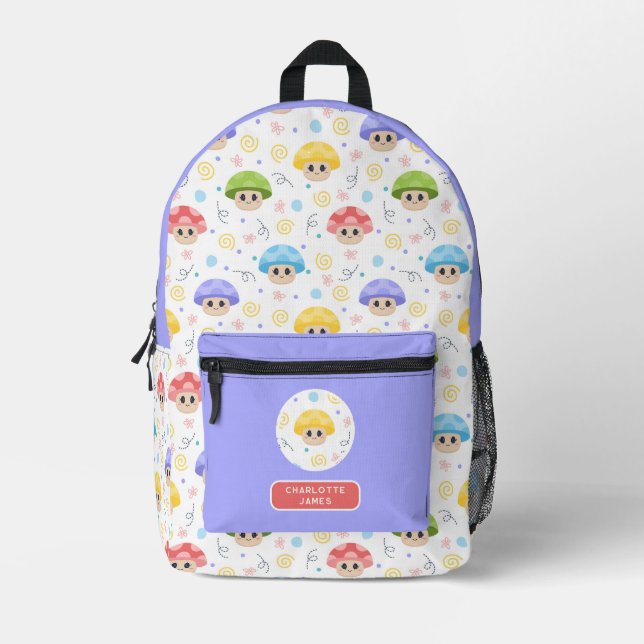 Mochila Impresa Nombre personalizado del Personalizado de los niño (Anverso)