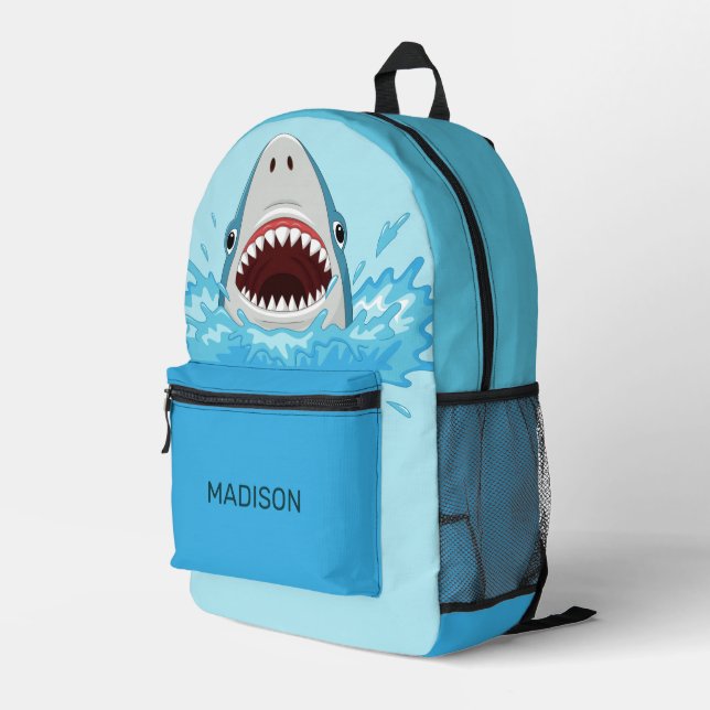 Mochila Impresa Nombre personalizado Guay Shark (Esquina derecha trasera )