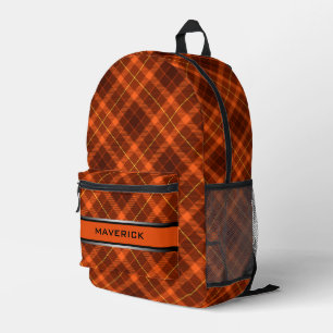 Mochila Impresa Nombre personalizado masculino moderno del patrón