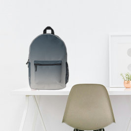 Mochila Impresa Nombre personalizado Ombre negro de la escuela