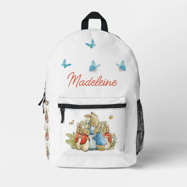 Mochila Impresa Nombre personalizado Peter the Rabbit Josephine Bu (Anverso)