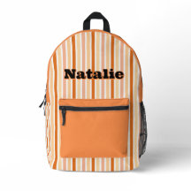 Nombre Personalizado RAYAS DE LINEA NARANJA
