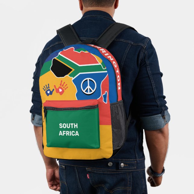 Mochila Impresa Nombre personalizado Sudáfrica (Insitu (Modelo))