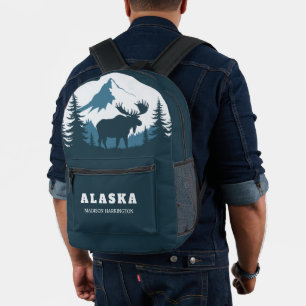 Mochila Impresa Nombre personalizado y texto ALASKA