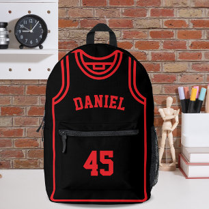 Mochila Impresa Nombre y número del jugador de baloncesto de Guay