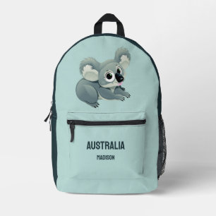 Mochila Impresa Nombre y texto personalizados Koala