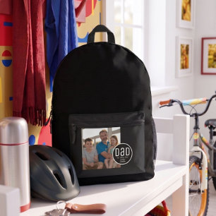 Mochila Impresa Nombres de niños simples y modernos en negrita Dad