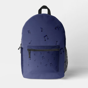Mochila Impresa Notas musicales de Oscuro Ombre