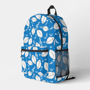 Mochila Impresa Notas musicales Fútbol