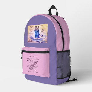 Mochila Impresa Nuestra Señora del Próximo Suceso con Oración