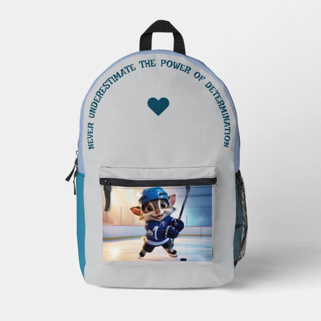 Mochila Impresa Nunca subestimes... (Anverso)