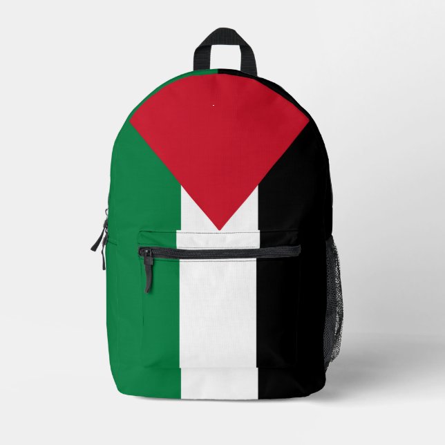 Mochila Impresa oficialmente bandera del Estado de Palestina (Anverso)