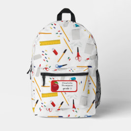 Mochila Impresa Oficina escolar y artículos de artesanía Nombre de