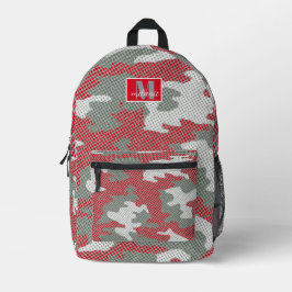 Mochila Impresa Ohio State Scarlet & Gray Camo Printed