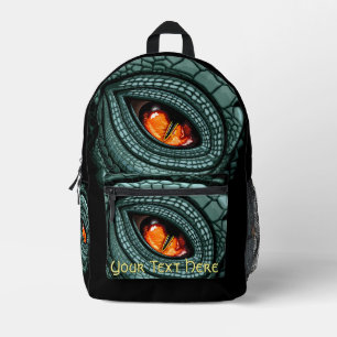 Mochila Impresa Ojo de depredador reptil primitivo