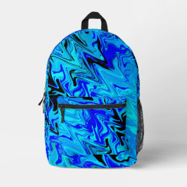 Mochila Impresa Olas Azules