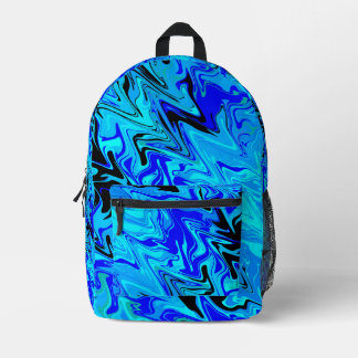 Mochila Impresa Olas Azules