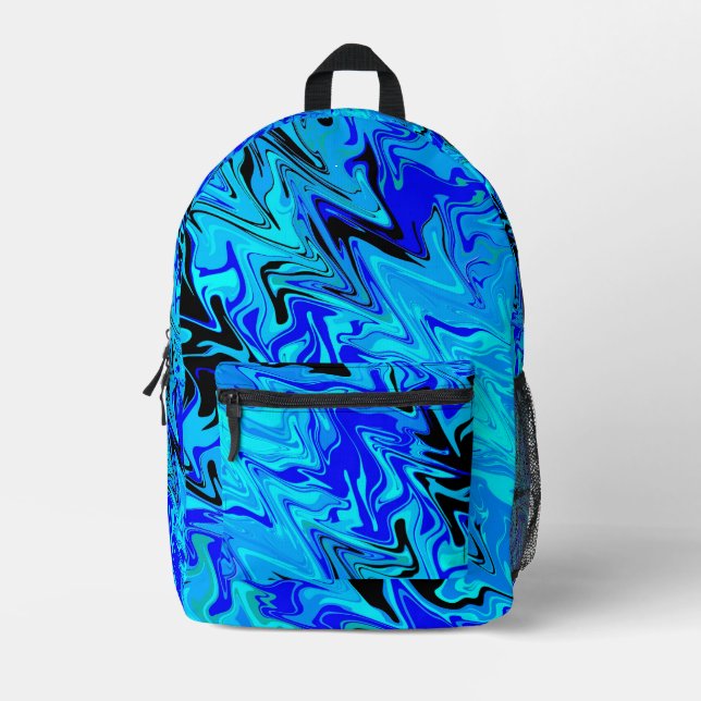 Mochila Impresa Olas Azules (Anverso)