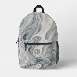 Mochila Impresa Olas grises