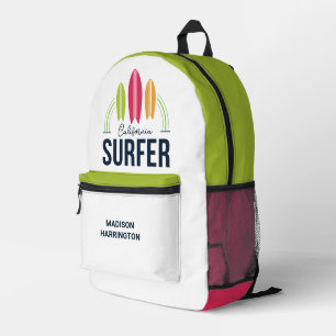 Mochila Impresa Oleada de nombre y ubicación personalizados