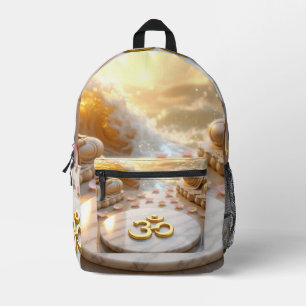 MOCHILA IMPRESA OM - AUM - BUDISMO ZEN