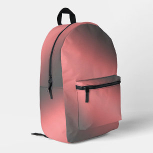 Mochila Impresa Ombre gris rosa de luz luna