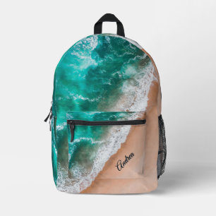 Mochila Impresa Ondas en Sandy Beach Personal
