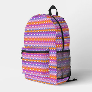 Mochila Impresa Ondas retro