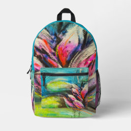 Mochila Impresa Ondes de calme fleuries