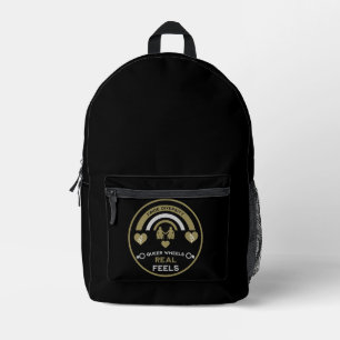 Mochila Impresa Orgullo LGBTQ Gay de Discapacidad en silla de rued